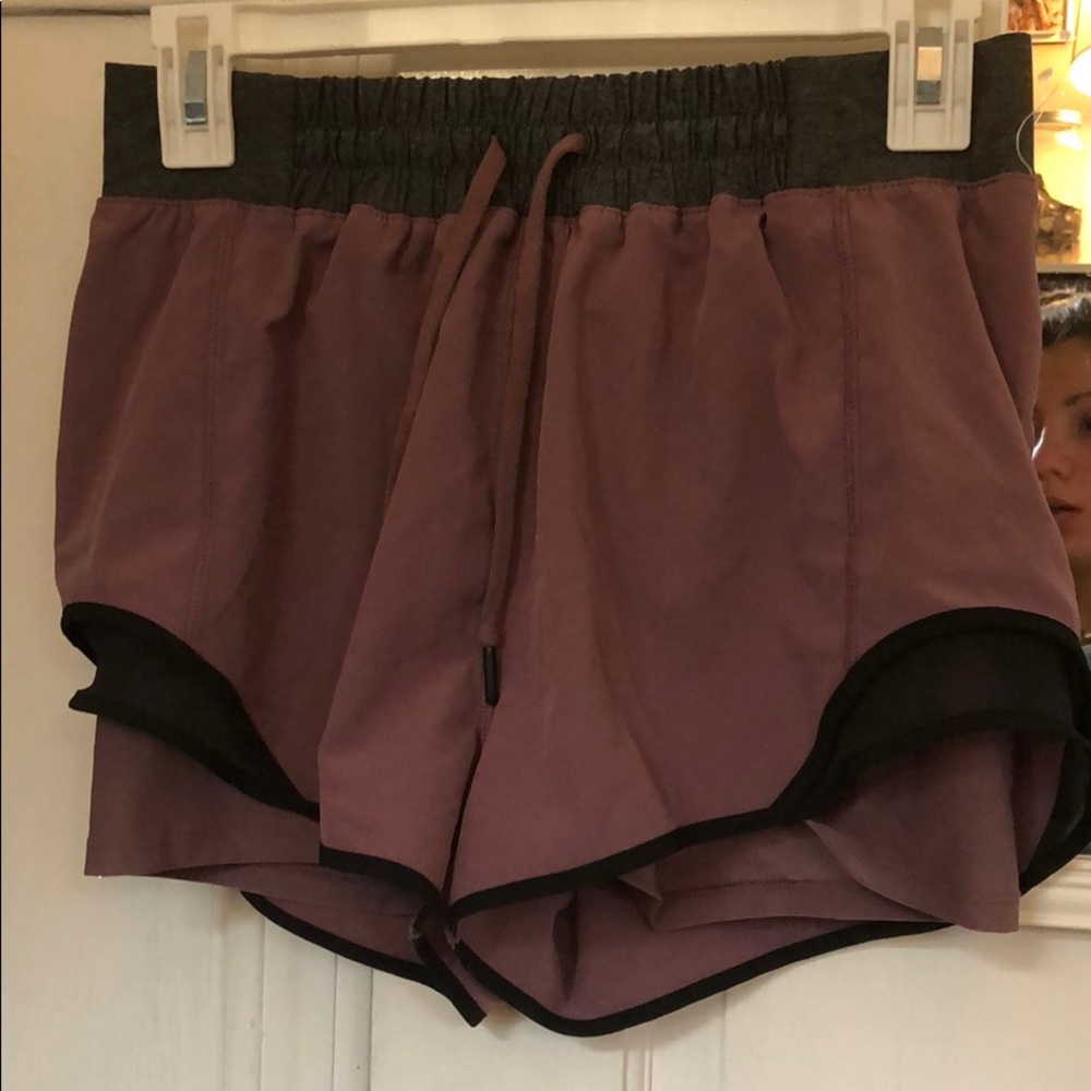 Pink and gray shorts